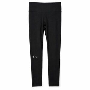 Under Armour HeatGear Compression Leggings Black Reflective Running Tights SM